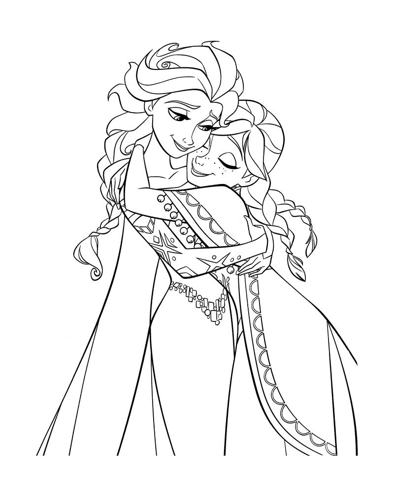 Раскраски: Эльза — превью