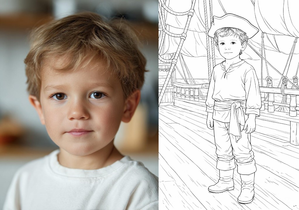 Пример готовой персональной раскраски