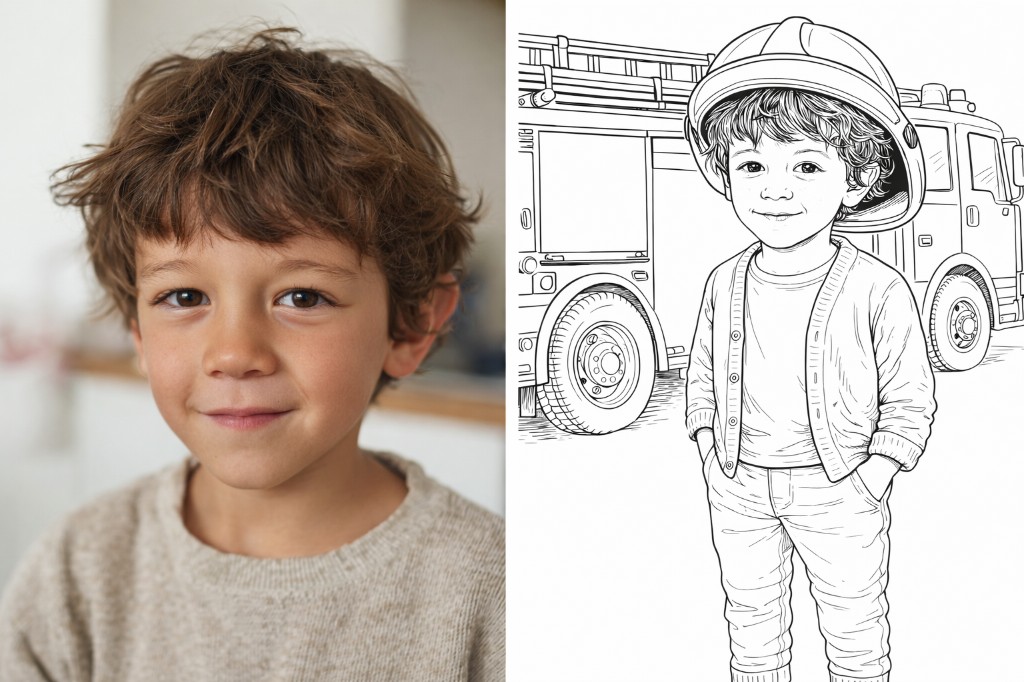 Пример готовой персональной раскраски